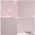 Zelliges Revoir Paris Vieux Rose-oudrose 10x10 cm - Tegelklassiekers